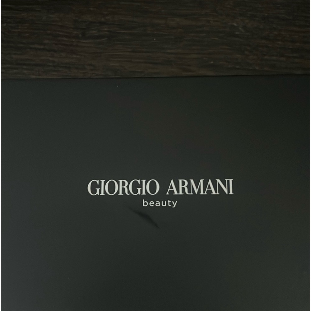 Giorgio Armani red clutch purse with box